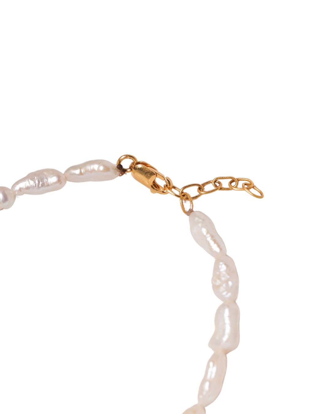 Rice Pearl Gold Vermeil Bracelet