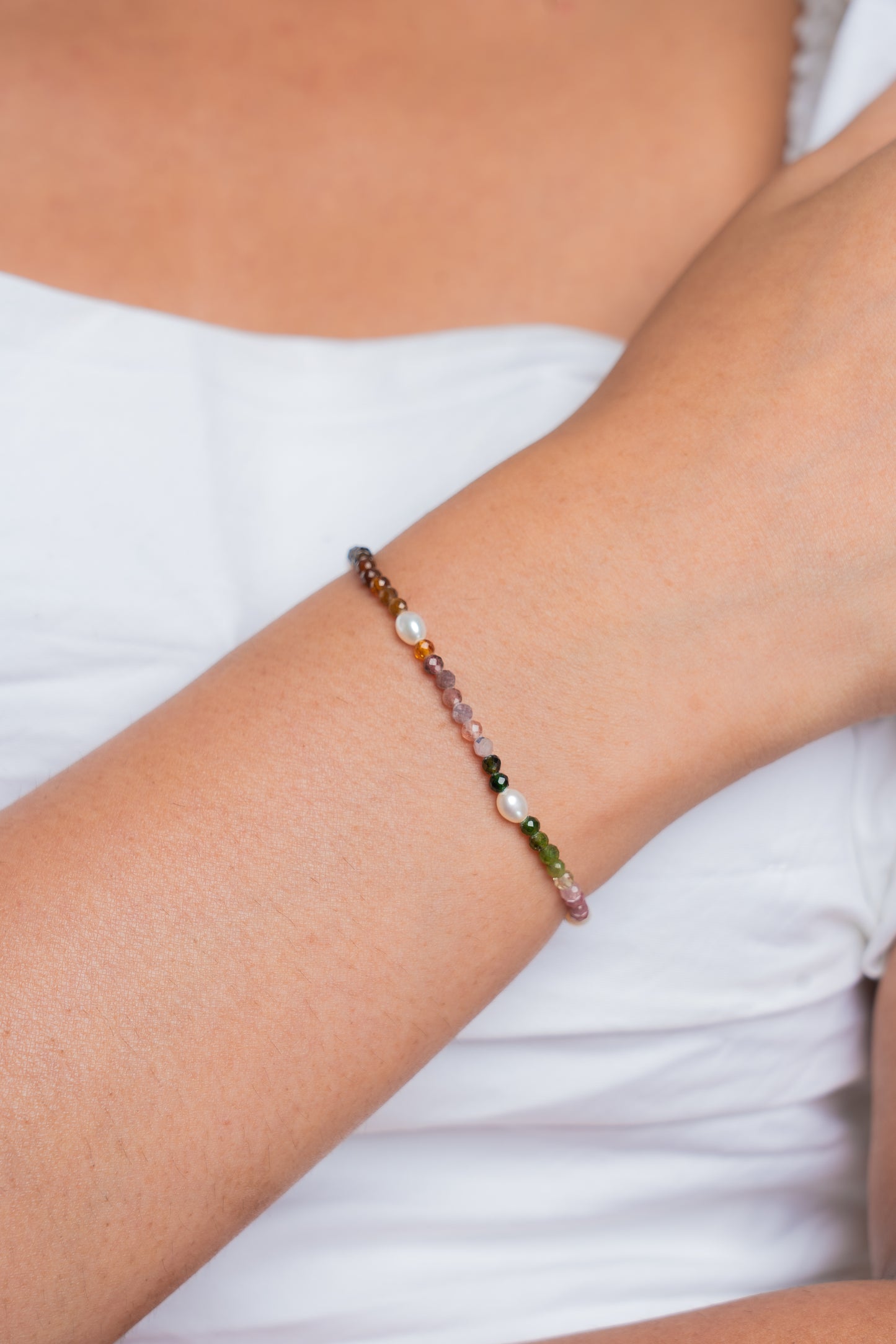 Multi Renaissance Mosaic Gold Vermeil Bracelet