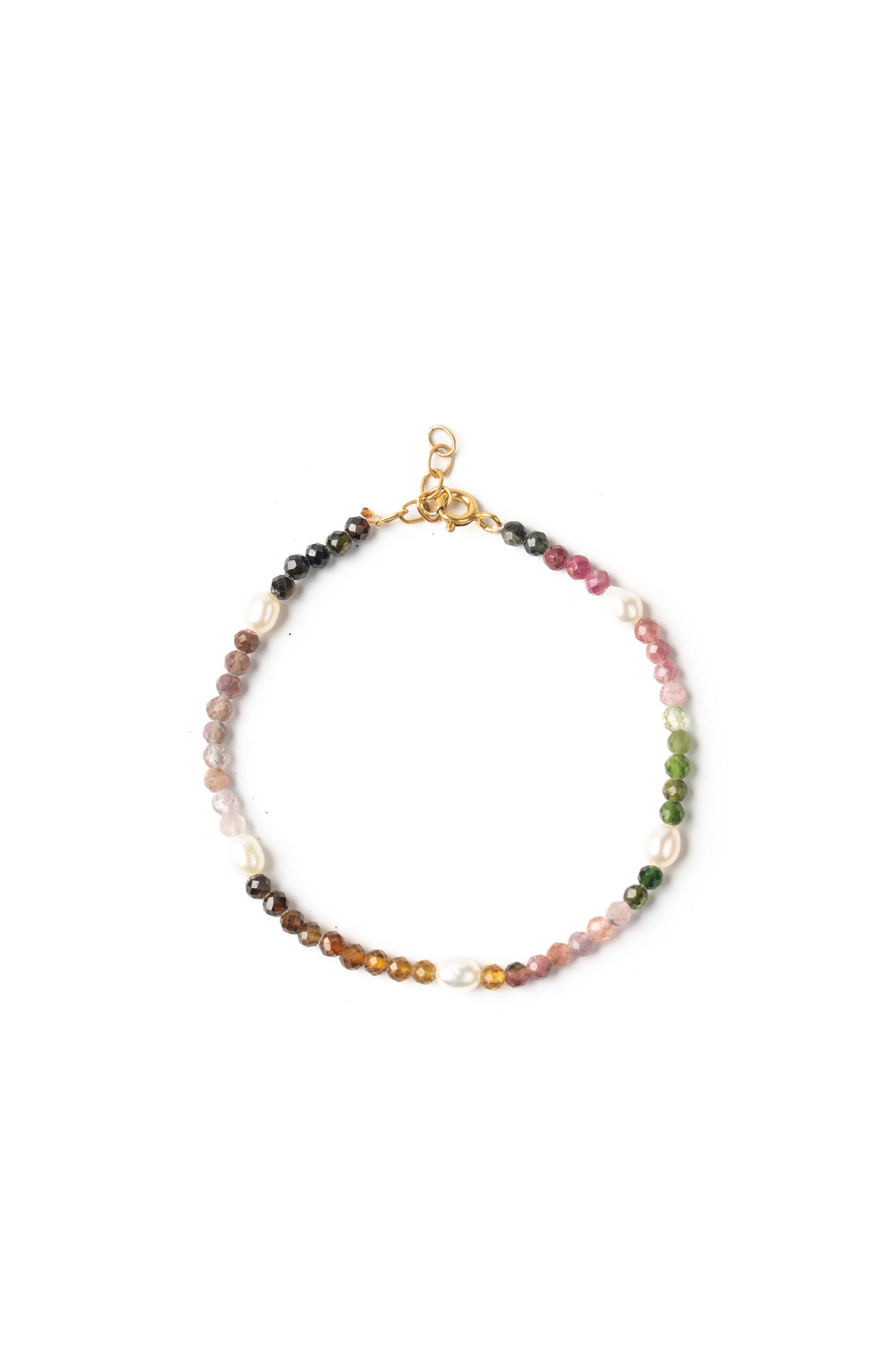 Multi Renaissance Mosaic Gold Vermeil Bracelet