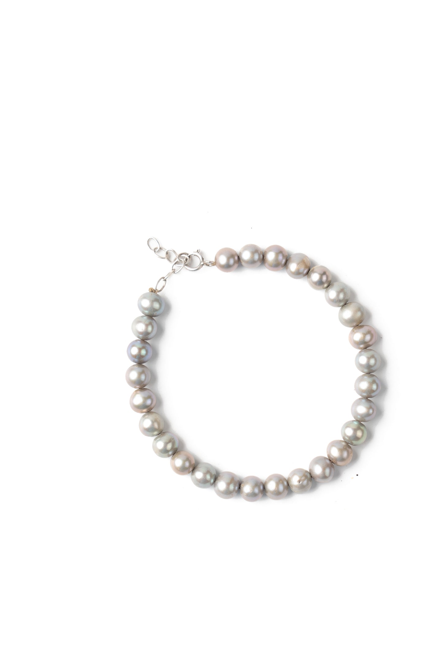 Athena Elegance Metal Grey Pearl Bracelet