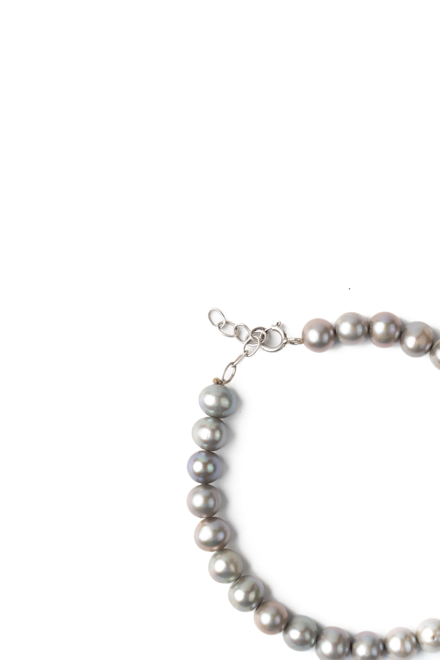 Athena Elegance Metal Grey Pearl Bracelet