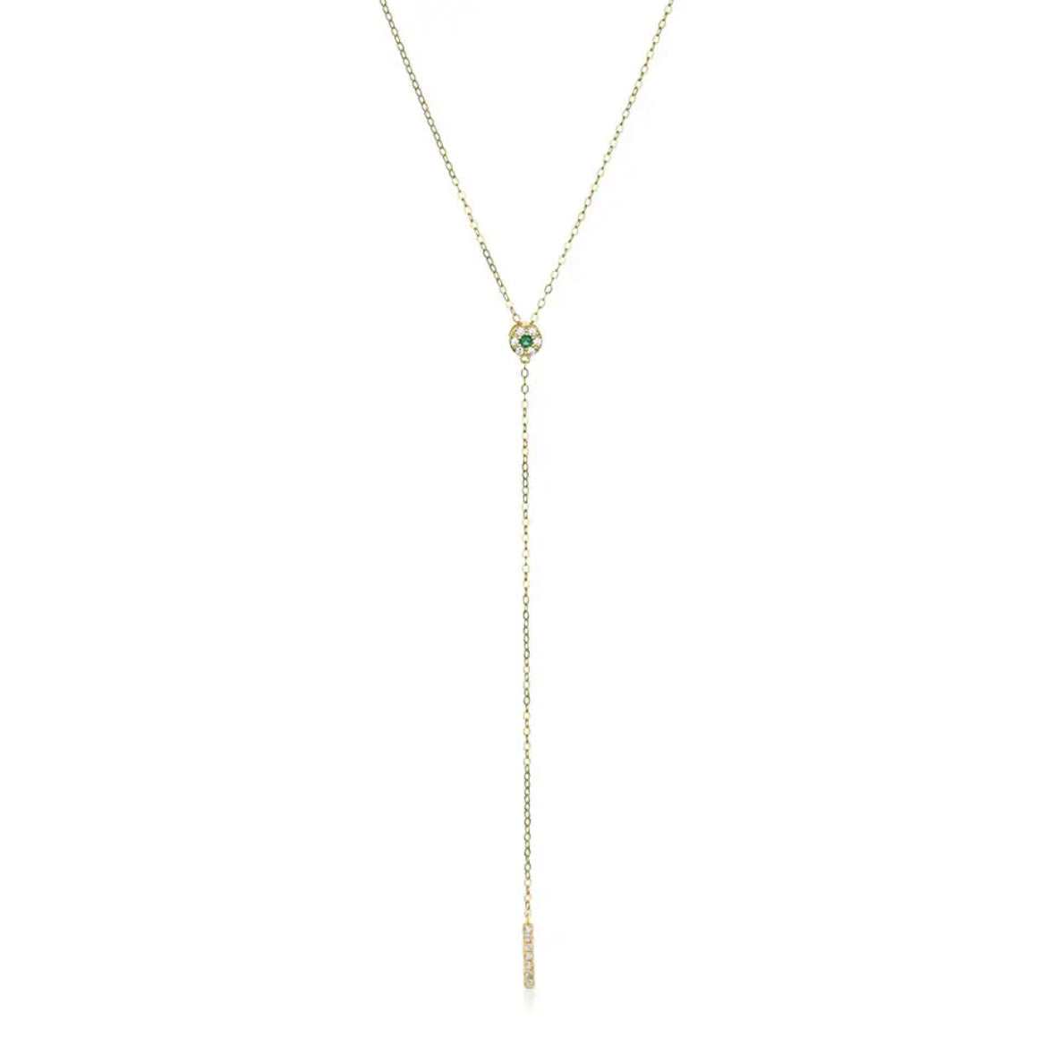 Laura Lariat Emerald Green detail n