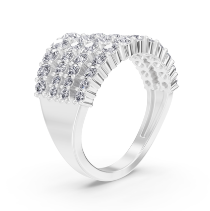 The Continuum Ring  in White Gold