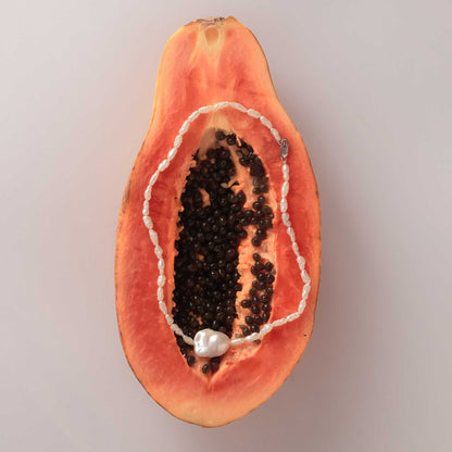 Baroque Rice Pearl Necklace