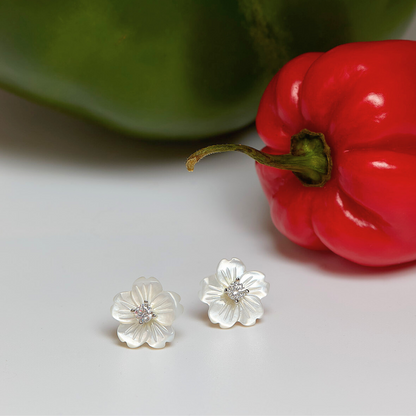 Mara Mother of Pearl Stud Earrings
