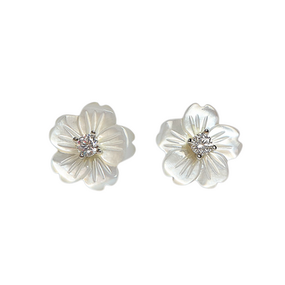 Mara Mother of Pearl Stud Earrings