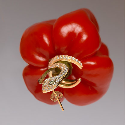 Serpent Ear Cuff Climber In Yellow Gold