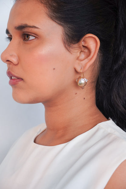 ROSALIND RENAISSANCE BAROQUE PEARL EARRINGS