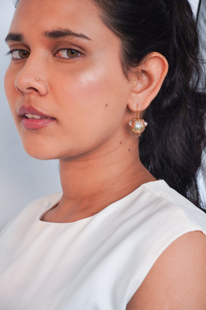 ROSALIND RENAISSANCE BAROQUE PEARL EARRINGS