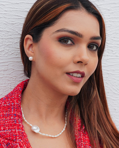 Baroque Rice Pearl Necklace