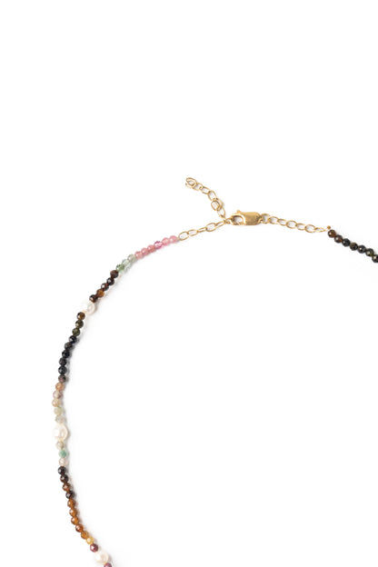 Multi Renaissance Mosaic Gold Vermeil Choker Necklace