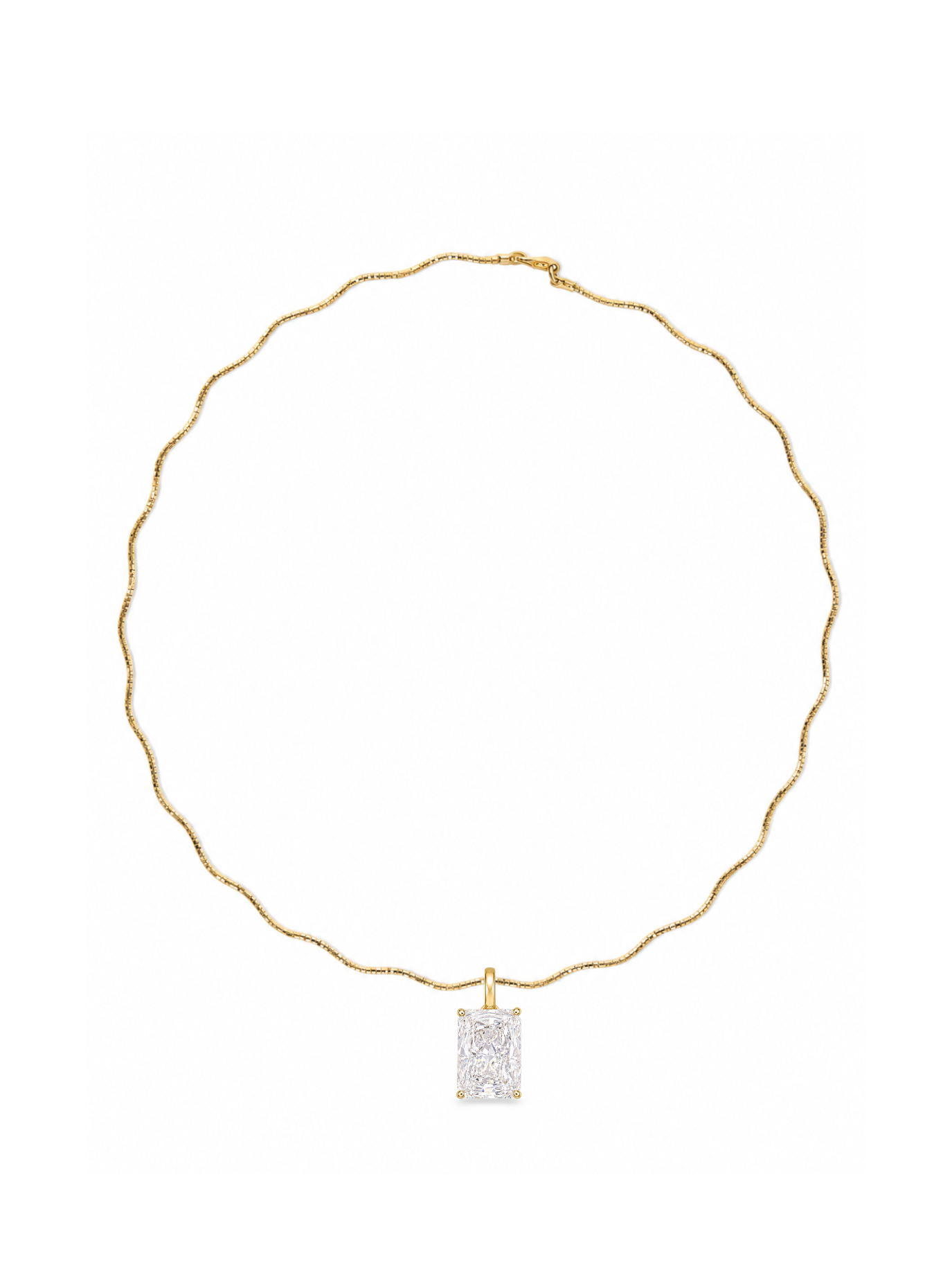 Canary Sculptural Necklace with Statement Stone Pendant