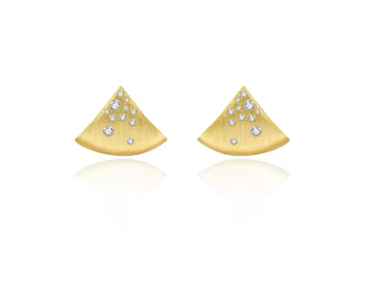 Watermelon Gold Studs