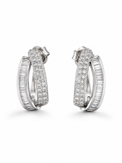 Arc Double-Row Ear Grill Stud Earrings