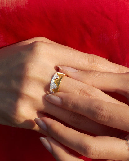 Perfect Wavelength Ring Set - Two Tone