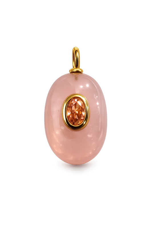 Rose Quartz Pendant Charm