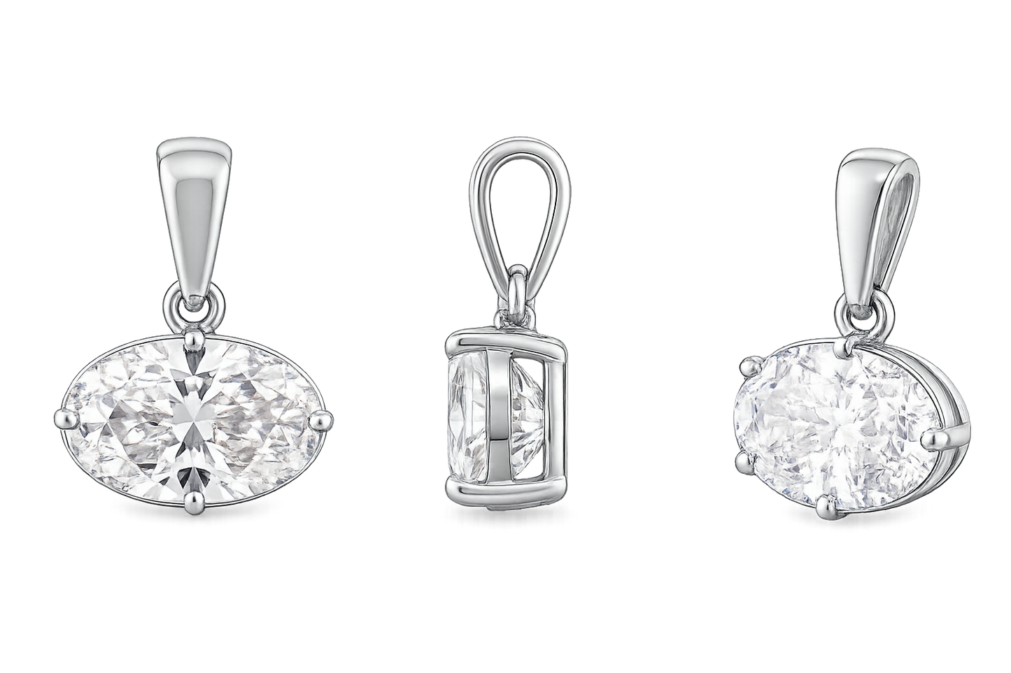 Oval Radiant Pendant