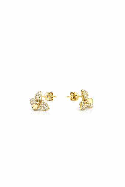 Pansy Dainty Dimentional Stud Earring