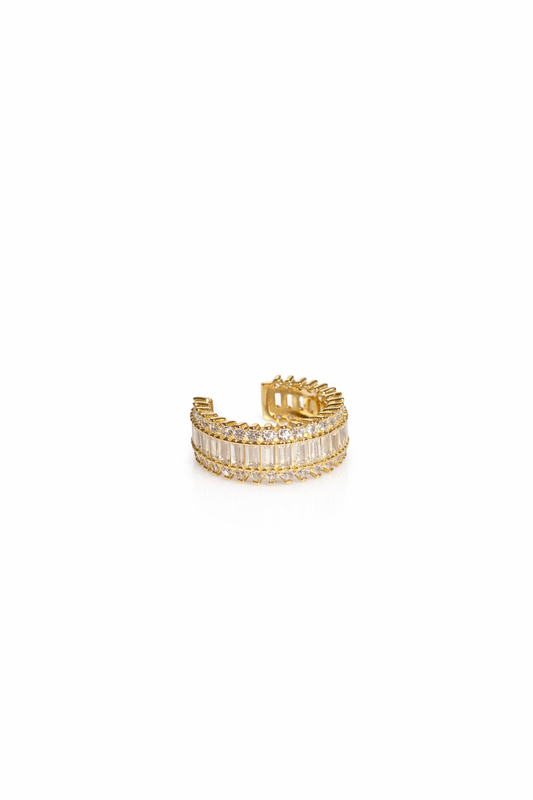 Embellished Ear Cuff Yellow Gold