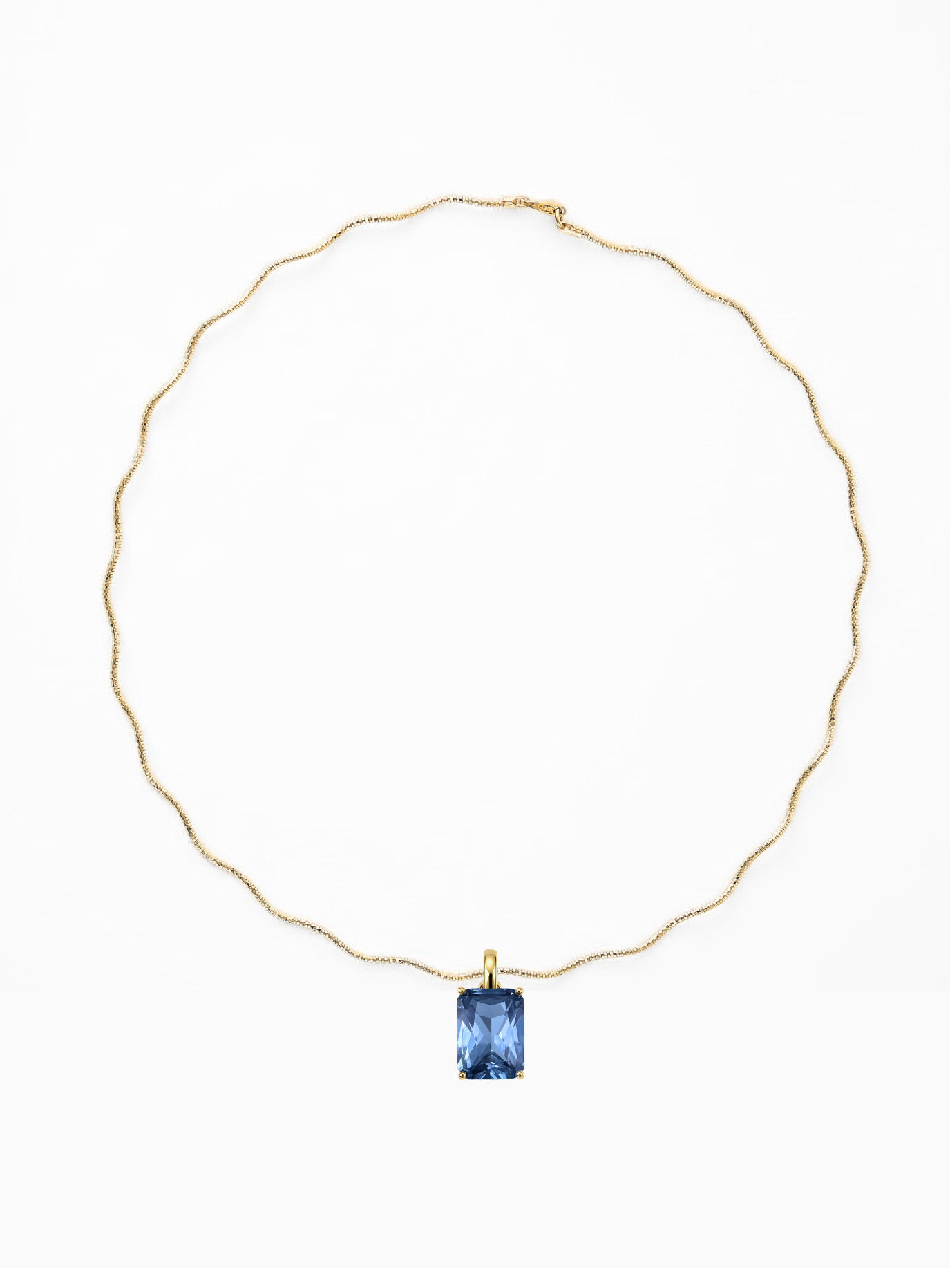 Canary Sculptural Necklace with Statement Stone Pendant