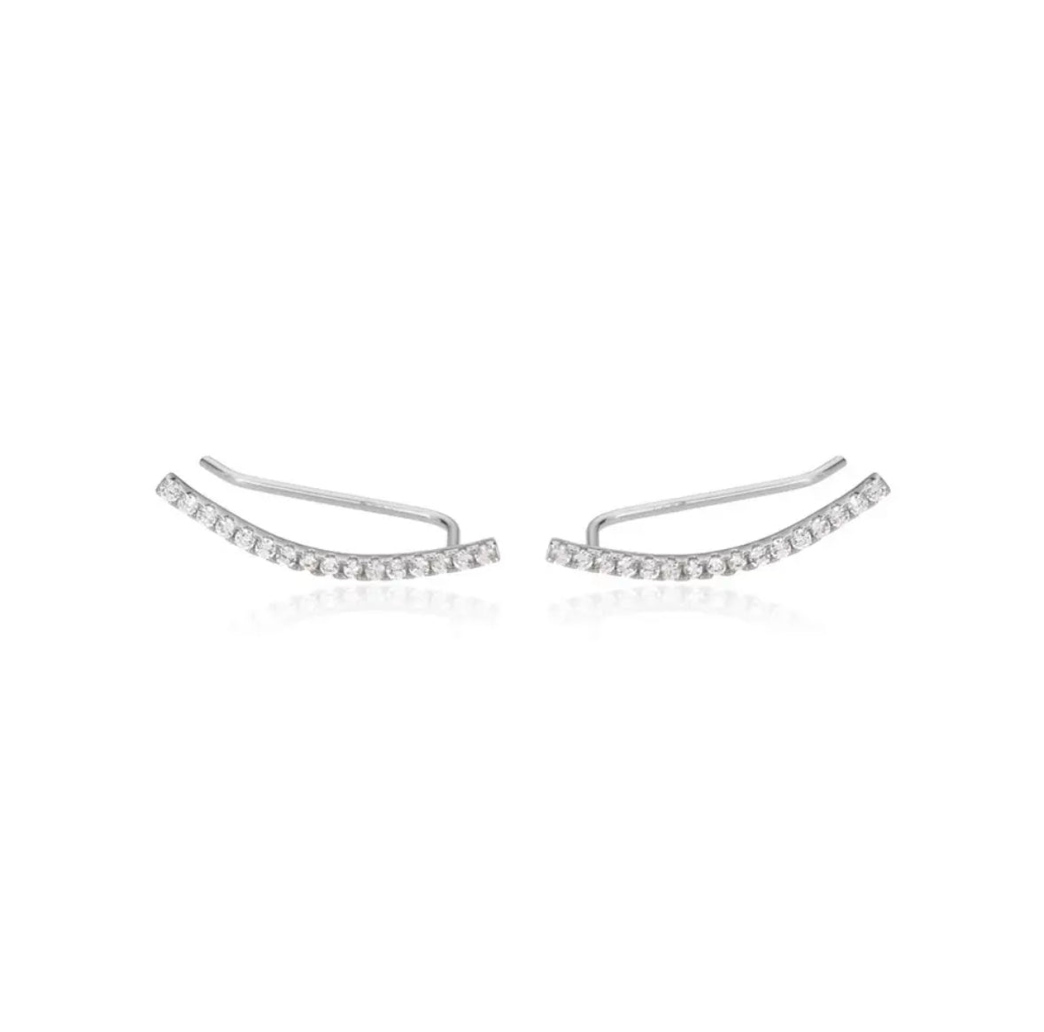 Product photo pf PAve climeber earrings