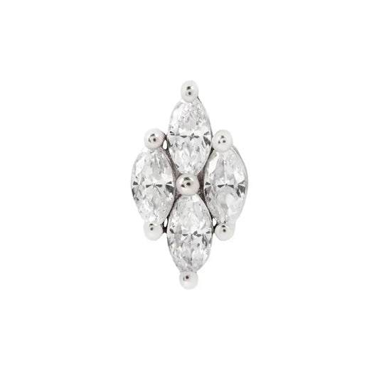 Deco Statement Stud with round back