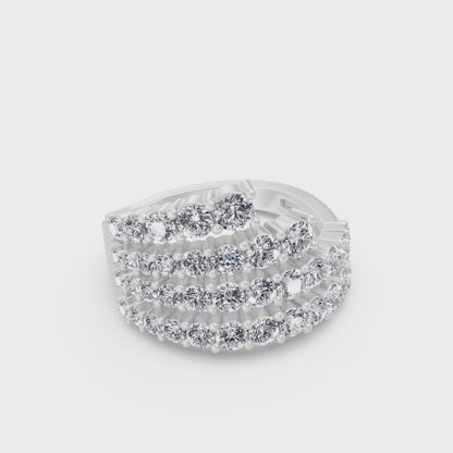 The Continuum Ring  in White Gold